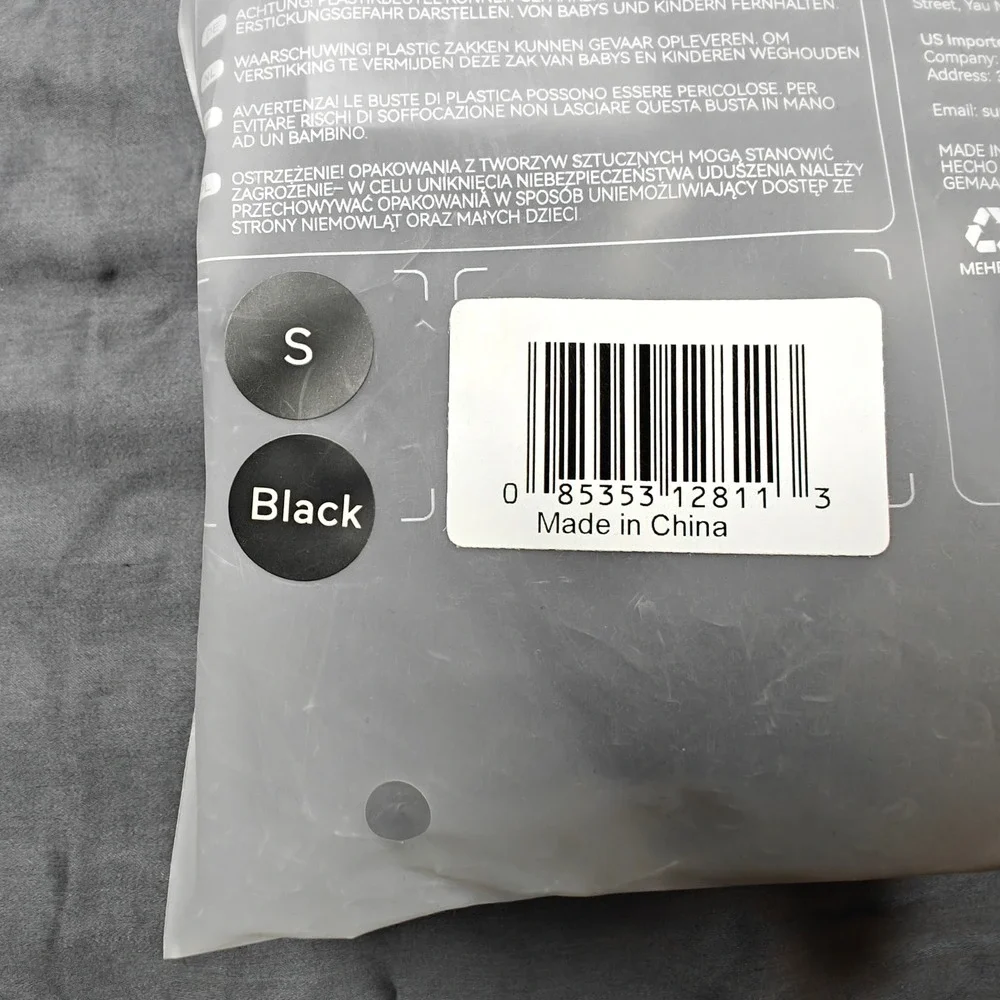 Comfelie Everyday Bra EB058 Black Seamless Wireless Ribbed Size Small New‎